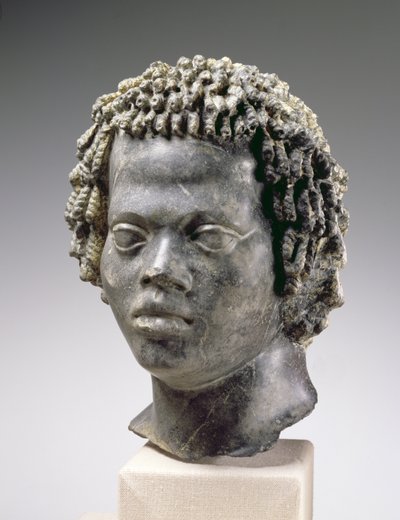 Kopf eines schwarzen Mannes, spätes zweites Jahrhundert v. Chr. von Egyptian Ptolemaic Period