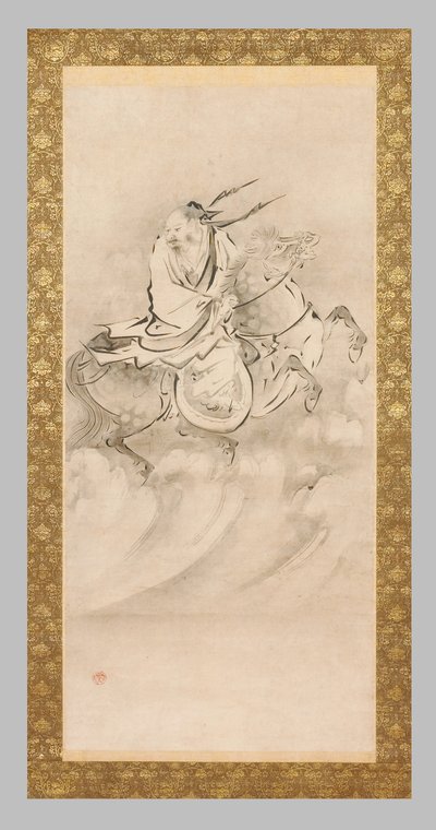 Chokoro zu Pferd von Eitoku Kano