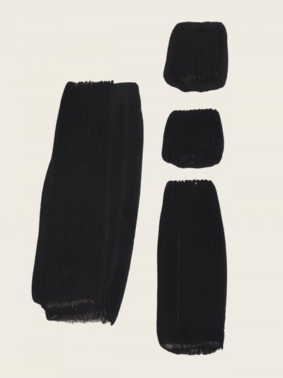 Schwarze Pinselstriche von Ejaaz Haniff