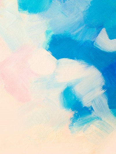 Ruhige Blaue Pinselstriche von Ejaaz Haniff