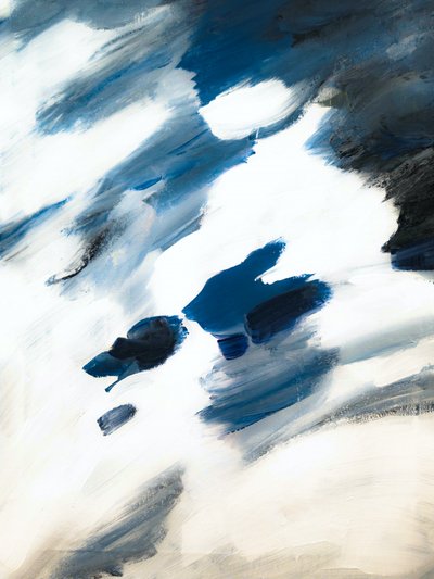 Kühle Blaue Abstraktion von Ejaaz Haniff