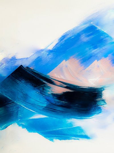 Fließende blaue Energie von Ejaaz Haniff