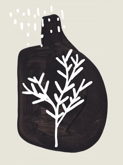 Minimalistischer Winterbaum von Ejaaz Haniff