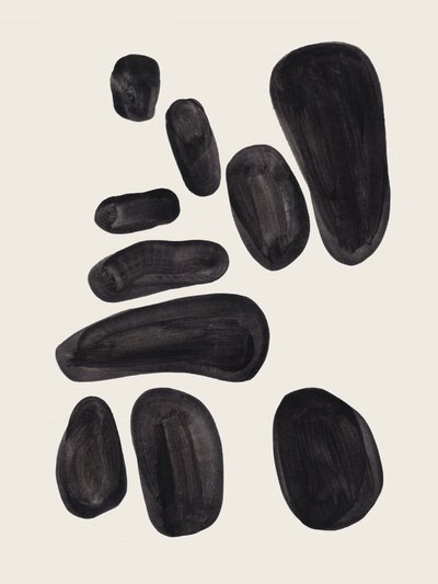 Organische schwarze Formen von Ejaaz Haniff