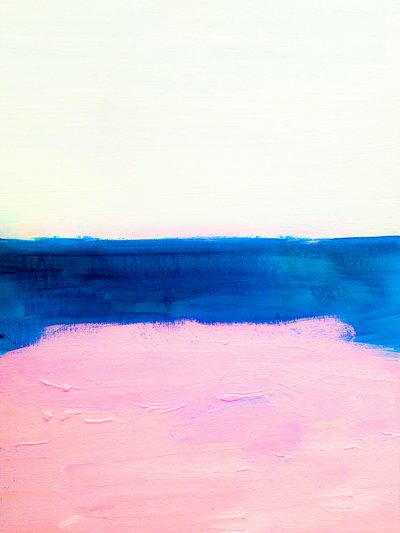 Weicher Blau-Rosa Horizont von Ejaaz Haniff