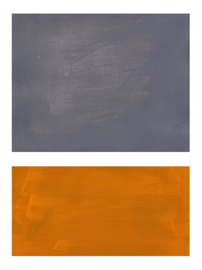 Texturiertes Grau Orange von Ejaaz Haniff