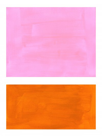 Lebhafte Pink-Orange Blöcke von Ejaaz Haniff