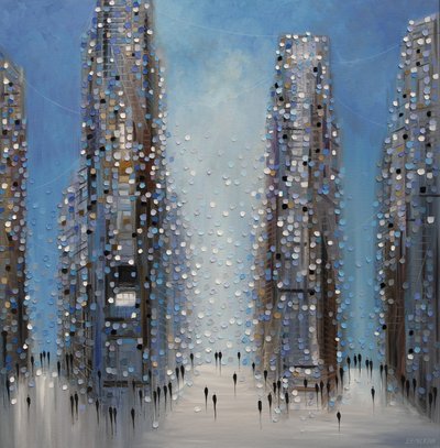 Regnerische Stadtstraße von Ekaterina Ermilkina