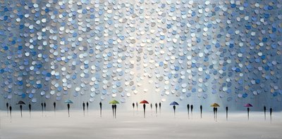 Regentag mit Regenschirmen von Ekaterina Ermilkina