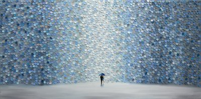 Spaziergang im blauen Regen von Ekaterina Ermilkina