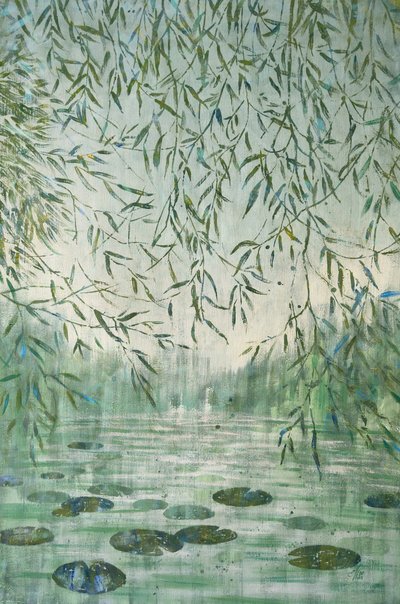 Weidenweiher Gelassenheit von Ekaterina Prisich
