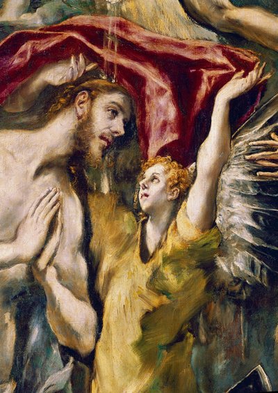 Die Taufe Christi (Detail) von El Greco