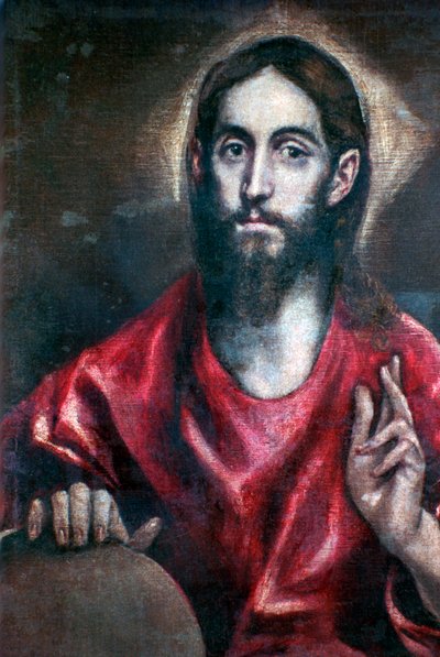 Christus segnet den Erlöser der Welt, 17. Jahrhundert von El Greco