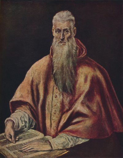 Der Heilige Hieronymus als Kardinal, ca. 1590-1600, 1938 von El Greco