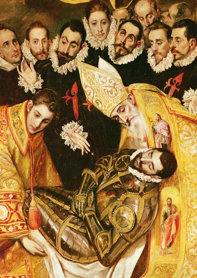 Das Begräbnis des Grafen Orgaz (Detail) von El Greco