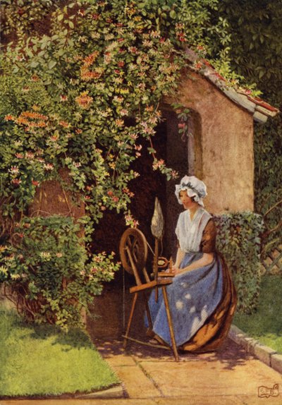Und Lucy, an ihrem Rad, soll singen von Eleanor Fortescue Brickdale