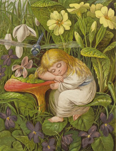 Aber er war nur in einem Traum der Freude versunken von Eleanor Fortescue Brickdale