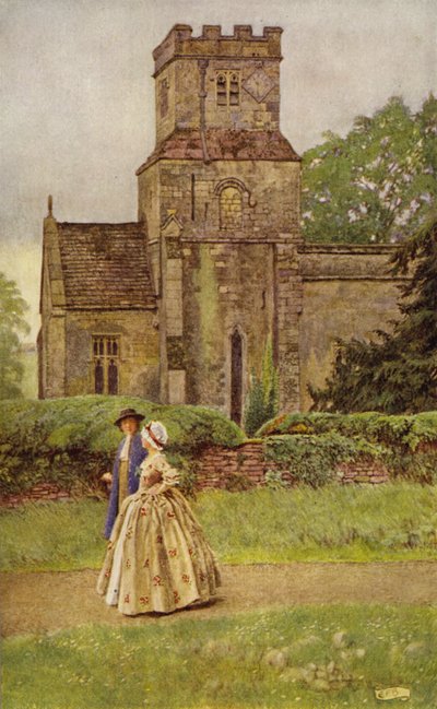 Ich verlasse die Kirche während der Predigt von Eleanor Fortescue Brickdale