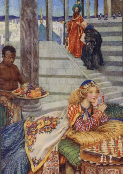 Illustration für Idylls Of The King von Alfred Lord Tennyson von Eleanor Fortescue Brickdale