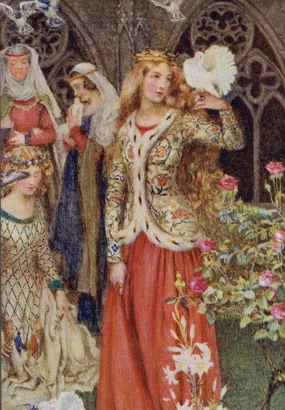 Illustration für Idylls Of The King von Alfred Lord Tennyson von Eleanor Fortescue Brickdale