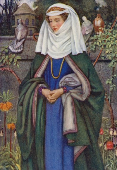 Illustration für Idylls Of The King von Alfred Lord Tennyson von Eleanor Fortescue Brickdale