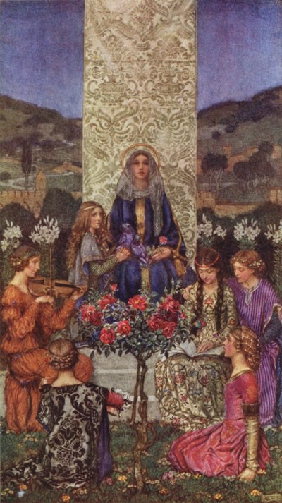 Unsere Dame singt Magnificat, Mit überaus süßen Tönen von Eleanor Fortescue Brickdale