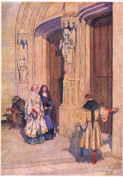 Petrarca und Laura in Avignon: 