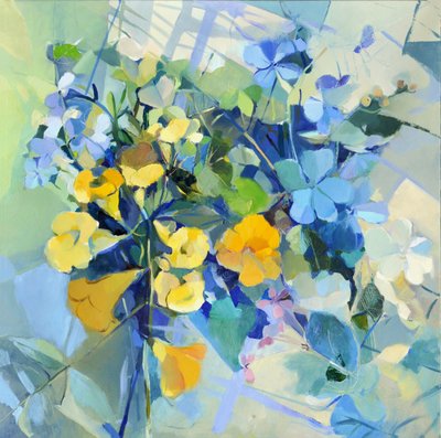 Gelber und Blauer Strauß von Elena Shraibman