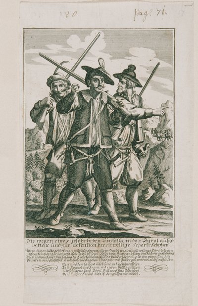 Die Tiroler Defension vom Jahr 1703: Scharff-Schützen von Elias Baeck