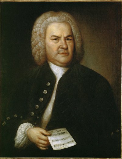 Johann Sebastian Bach, deutscher Komponist von Elias Gottleib Haussmann