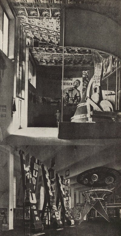 Sowjetischer Pavillon auf der Internationalen Presseausstellung, Köln, 1933 von Eliezer Markowich Lissitzky