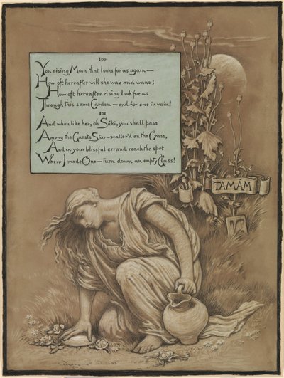 (Illustration für das Rubáiyát des Omar Khayyám) In memoriam von Elihu Vedder