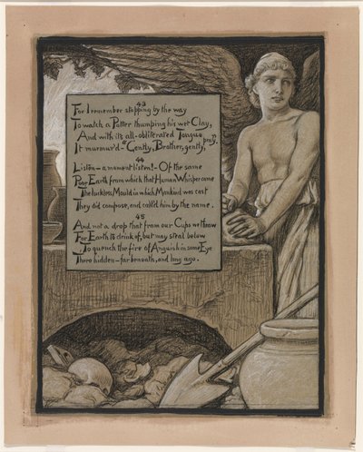 Illustration für Rubáiyát von Omar Khayyám: Der himmlische Töpfer von Elihu Vedder