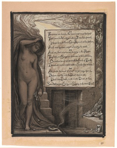 (Illustration für Rubáiyát von Omar Khayyám) Die lange Ruhe von Elihu Vedder