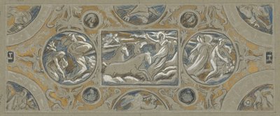 Vorstudie für die Decke des Huntington-Hauses, aus 60 Studien für die Huntington-Decke (1926.80) von Elihu Vedder