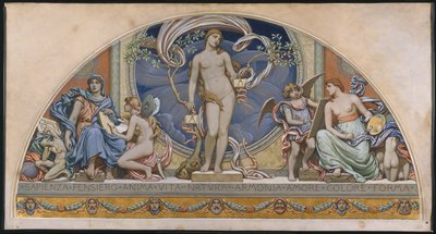 Rom als Vertreterin der Künste von Elihu Vedder