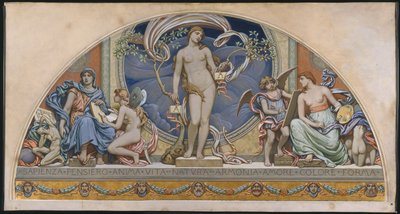 Rom, Vertreter der Künste: Entwurf für Dekoration am Bowdoin College, 1894 von Elihu Vedder