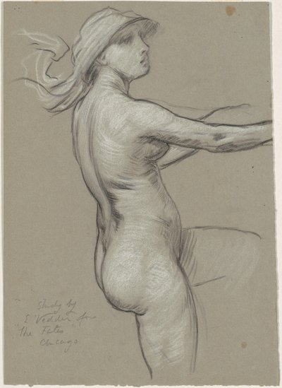 Studie für "Die Schicksale sammeln die Sterne" von Elihu Vedder