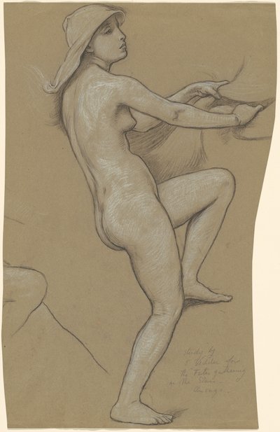 Studie für Die Schicksale sammeln die Sterne, ca. 1884-1887 von Elihu Vedder