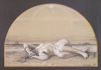 Die tote Medusa von Elihu Vedder