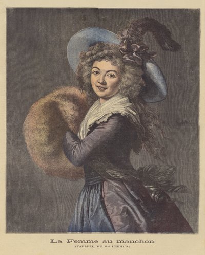 Die Dame mit dem Muff von Elisabeth Louise Vigee Lebrun