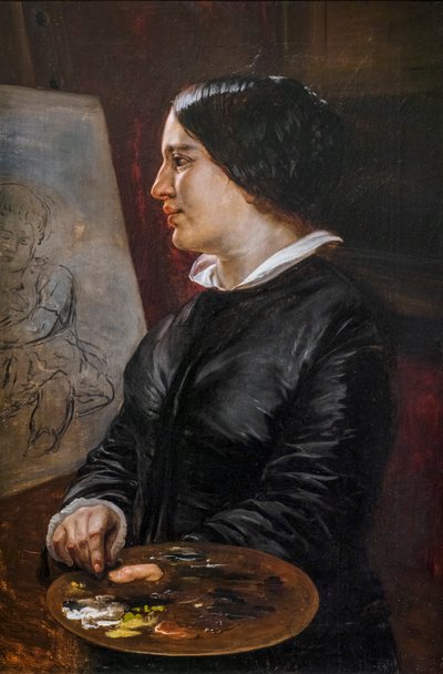 Selbstporträt von Elisabeth Maria Anna Jerichau-Baumann