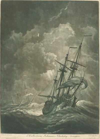Schifffahrtsszene aus der Sammlung von John Chicheley, 1720er von Elisha Kirkall