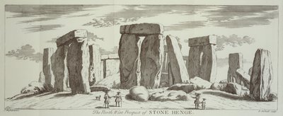 Die Nordwestansicht von Stonehenge, 1725 von Elisha Kirkall
