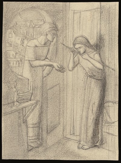 Clerk Saunders von Elizabeth Eleanor (1834 62) Siddal