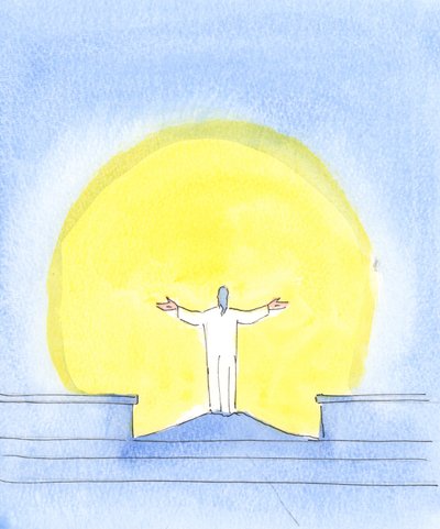 Bei jeder Feier des Heiligen Messopfers ist Christus wirklich gegenwärtig, betet für die Sünder und blickt zum Vater, genauso wie Christus einst vom Kreuz aus betete von Elizabeth Wang
