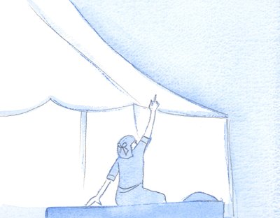 Beim geringsten Anzeichen wahrer Reue im Gebet ist es, als ob wir Gott berühren, der seine Vergebung wie Regen herabgießt, 2002 von Elizabeth Wang