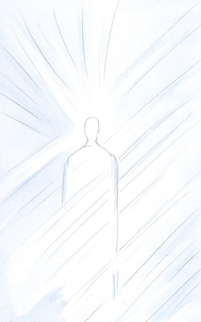 Christus, wirklich Mensch, vor dir, ist auferstanden und lebendig. Betrachte denselben Christus, göttlicher Sohn, majestätisch von Elizabeth Wang