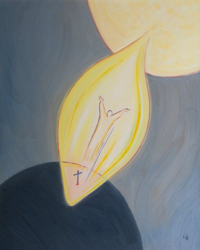 Christus ist der einzige Weg zum Himmel, ein Weg, der durch seinen Tod, seine Auferstehung und Himmelfahrt geschaffen wurde von Elizabeth Wang