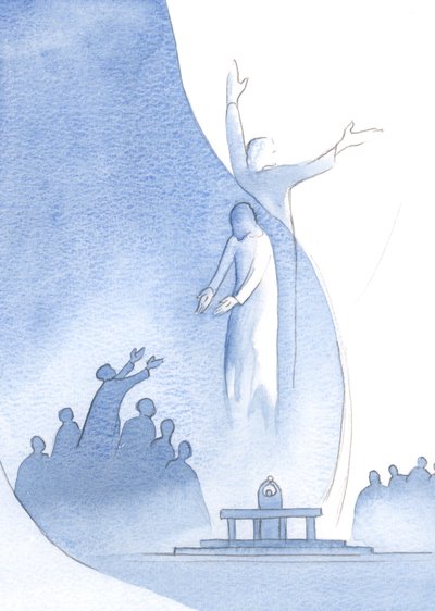 Christus ist wahrhaft eins mit uns durch sein Fleisch und Blut und auch eins mit dem Vater (zu dem er uns zieht) wegen seiner Göttlichkeit von Elizabeth Wang